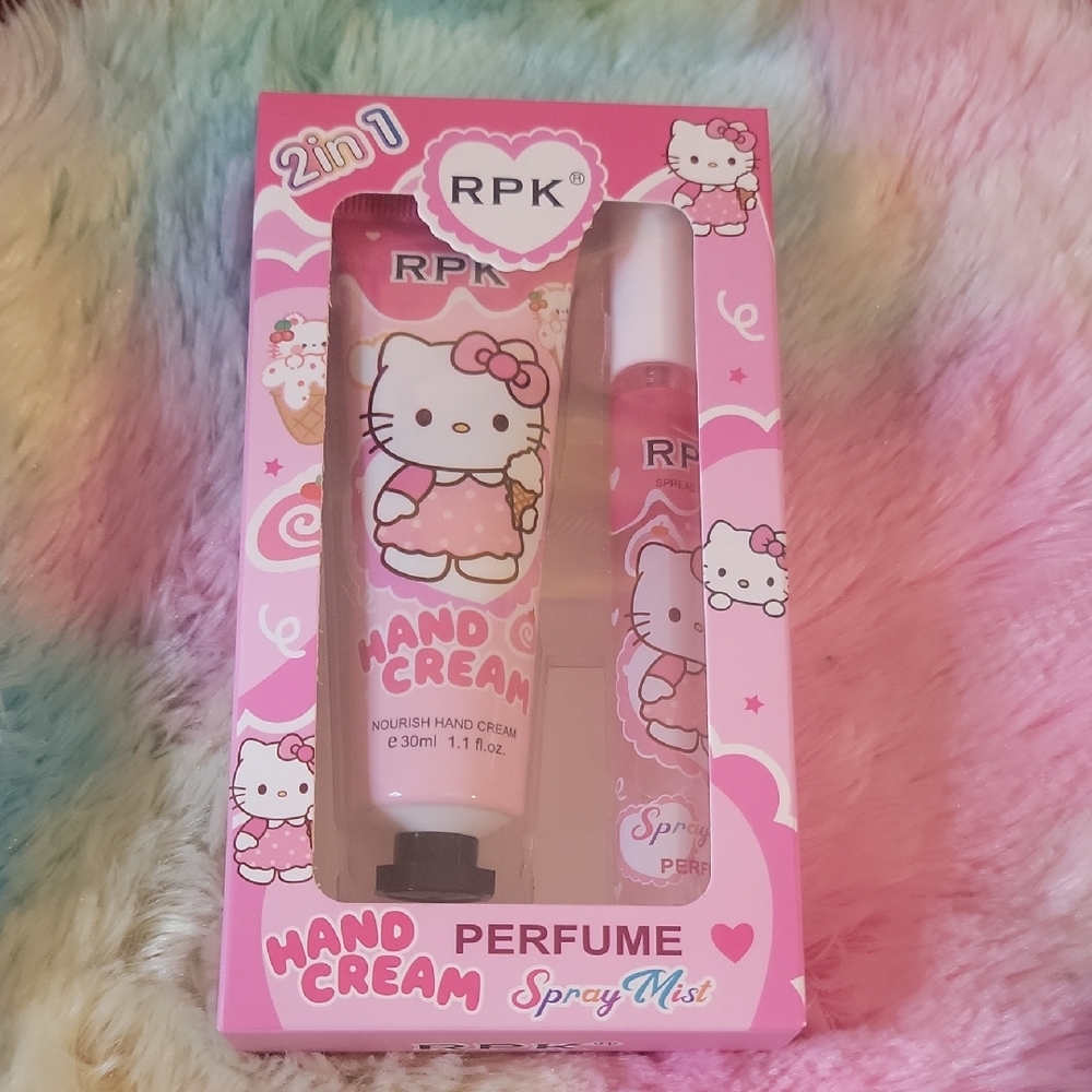 Hello Kitty Pink Hand Cream & Perfume Set